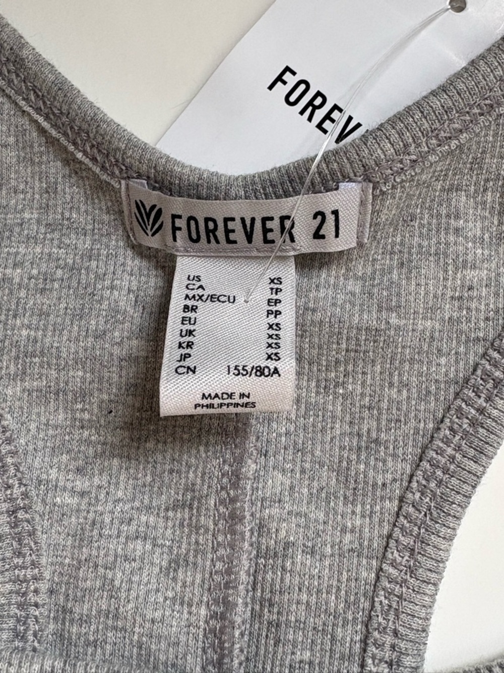 Forever 21 Gray Ribbed Racerback Bralette - Picture 5 of 10